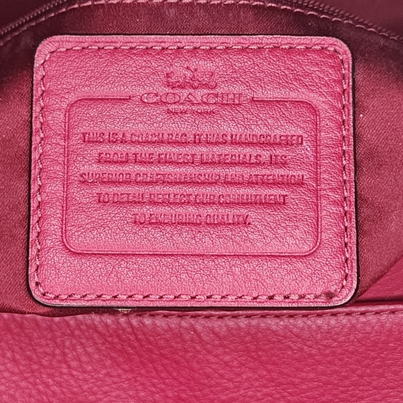 COACH Taylor leather Mini Flap Crossbody, Berry - Picture 3 of 8
